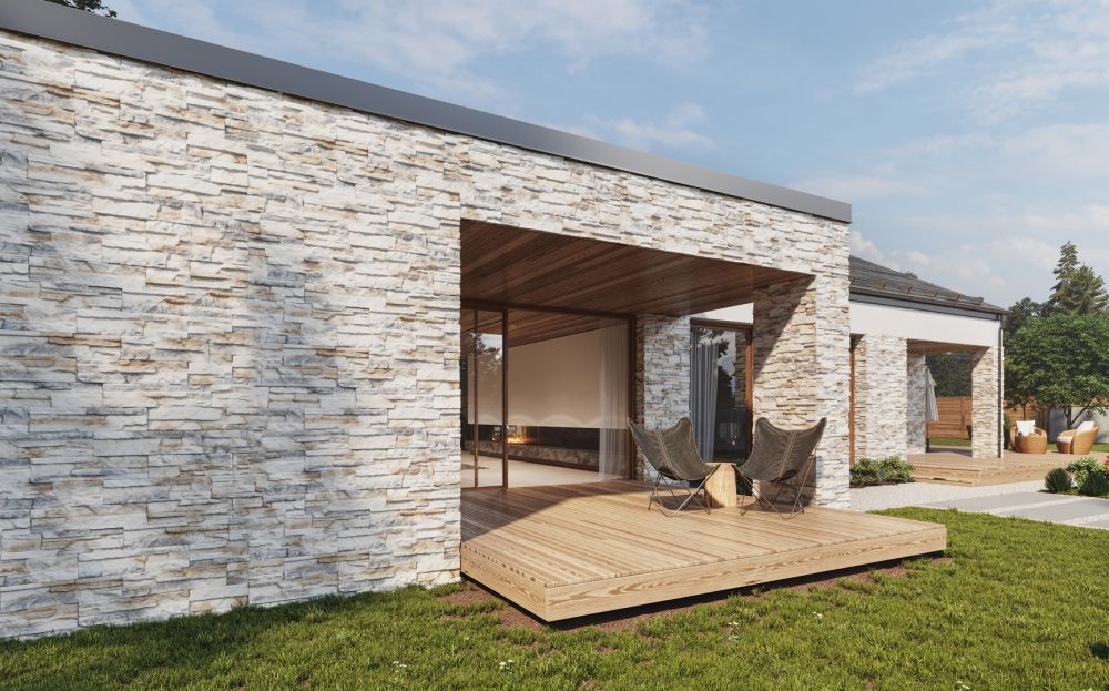 Облицовка фасадов искусственным камнем: как превратить деревянный или  блочный дом в каменный?