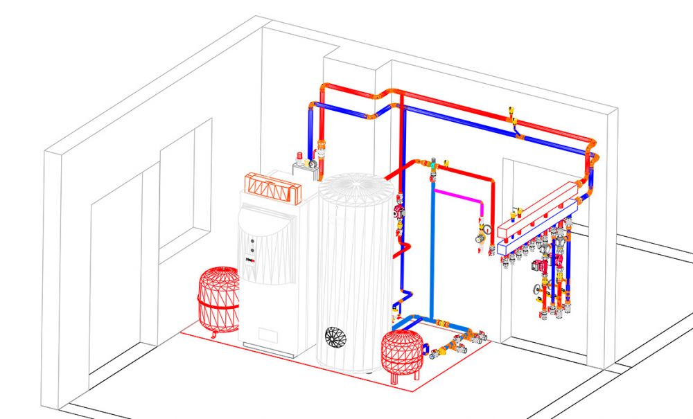 проекты систем отопления частного дома